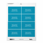 Duurzaam monochroom etiket (Full Sheet)