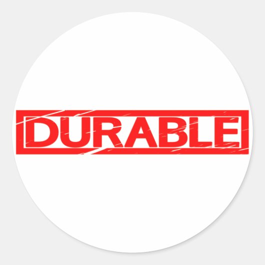 Duurzaam stempel ronde sticker (Voorkant)