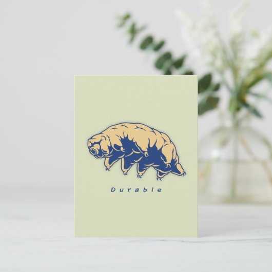 Duurzaam - Tardigrade Briefkaart (Staand voorkant)