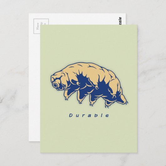 Duurzaam - Tardigrade Briefkaart (Voorkant / Achterkant)