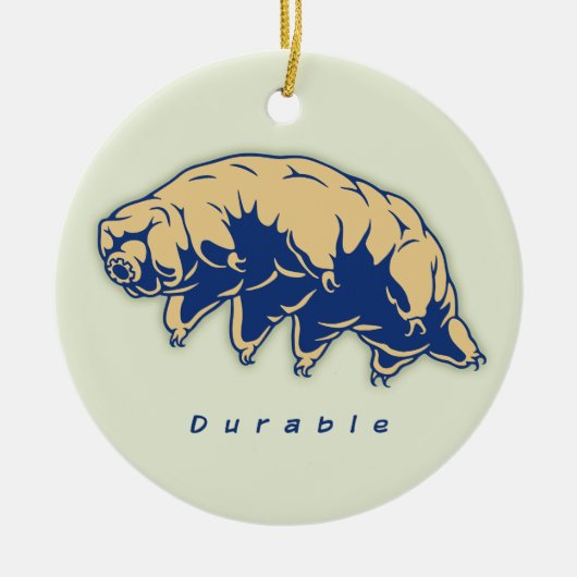 Duurzaam - Tardigrade Keramisch Ornament (Voorkant)