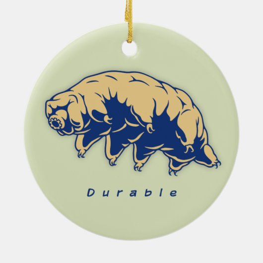 Duurzaam - Tardigrade Keramisch Ornament (Achterkant)