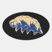 Duurzaam - Tardigrade Ovale Sticker (Voorkant)