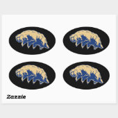 Duurzaam - Tardigrade Ovale Sticker (Vel)