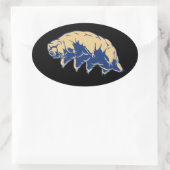 Duurzaam - Tardigrade Ovale Sticker (Tas)