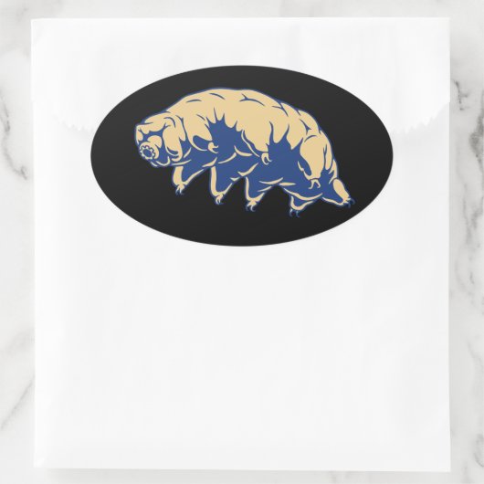 Duurzaam - Tardigrade Ovale Sticker (Tas)