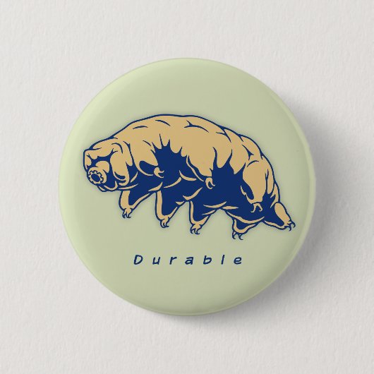 Duurzaam - Tardigrade Ronde Button 5,7 Cm (Voorkant)