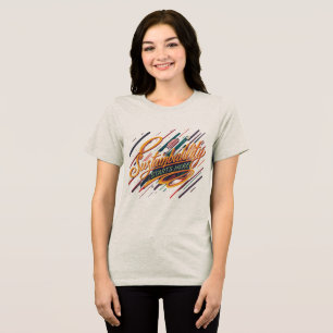 "Duurzaamheid begint hier bij T-shirt" Tri-Blend Shirt