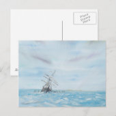 Duurzaamheid gevangen door het Antarctische ijs. S Briefkaart (Voorkant / Achterkant)