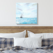 Duurzaamheid gevangen door het Antarctische ijs. S Canvas Afdruk (Insitu (Slaapkamer))