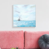 Duurzaamheid gevangen door het Antarctische ijs. S Canvas Afdruk (Insitu (Woonkamer))