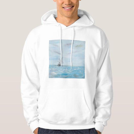 Duurzaamheid gevangen door het Antarctische ijs. S Hoodie (Voorkant)