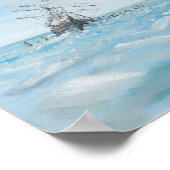 Duurzaamheid gevangen door het Antarctische ijs. S Poster (Hoek)