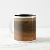 Duurzaamheid van de botsingskrater op het oppervla tweekleurige koffiemok (Voorkant links)