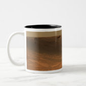 Duurzaamheid van de botsingskrater op het oppervla tweekleurige koffiemok (Links)