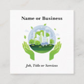 Duurzaamheid Vierkante Visitekaartje (Voorkant)