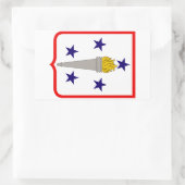 Duurzaamheidscentrum Rechthoekige Sticker (Tas)