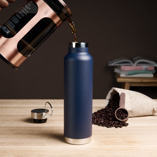 Duurzame 660 ml marineblauwe fles voor dagelijkse (Koffie (Gedraaid) )