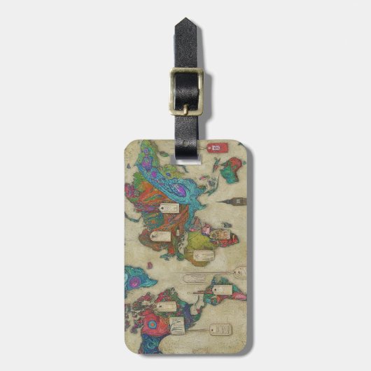 Duurzame Acryl Reis Labels (Voorkant verticaal)