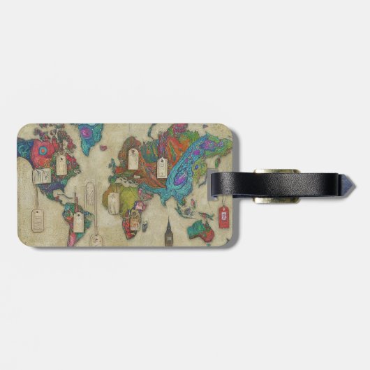 Duurzame Acryl Reis Labels (Achterkant horizontaal)