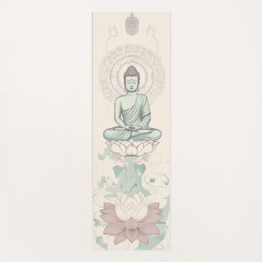 Duurzame Boeddha Yoga Mat voor Comfortabele Flow (Voorkant)