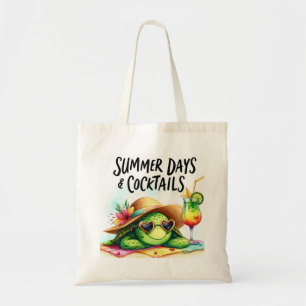 Duurzame boodschappentas met zomerse vibes tote bag