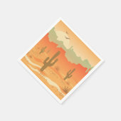 Duurzame Cactus Landscape Design Paper Napkins Servet (Hoek)