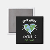 Duurzame energie is t... magneet (Voorkant / Achterkant)