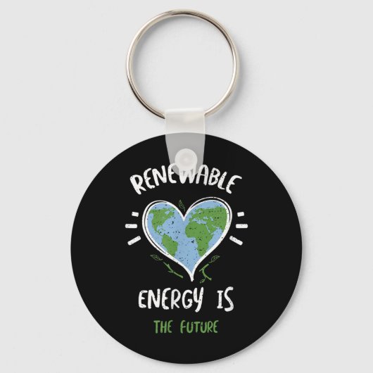 Duurzame energie is t... sleutelhanger (Voorkant)