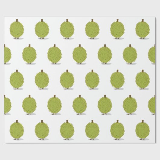 Duurzame fruittekenmerken cadeaupapier (Vlak)