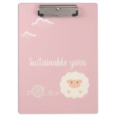 Duurzame garens grappige schapen met garen klembord (Voorkant)