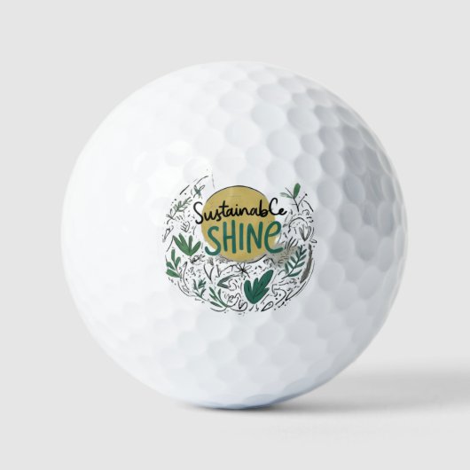 Duurzame glans golfballen (Voorkant)