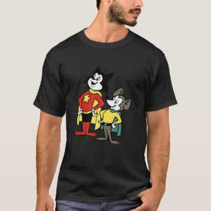 Duurzame kat met een kleine muis t-shirt