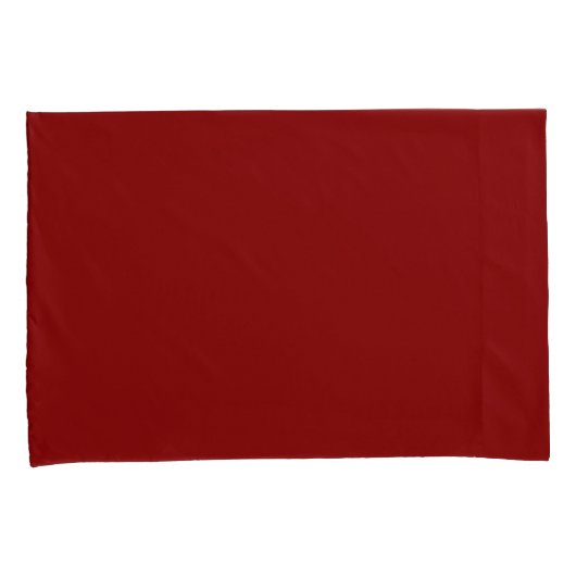 Duurzame kleur donkerrood kussensloop (Voorkant-Rechts)