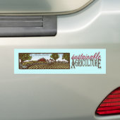Duurzame landbouw boerderij, Bumpersticker (Op auto)