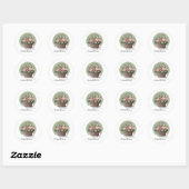 Duurzame liefde, charme ronde sticker (Vel)