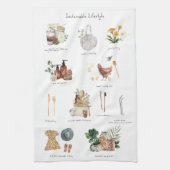 Duurzame Lifestyle Eco Guide | Geen afval Theedoek (Verticaal)