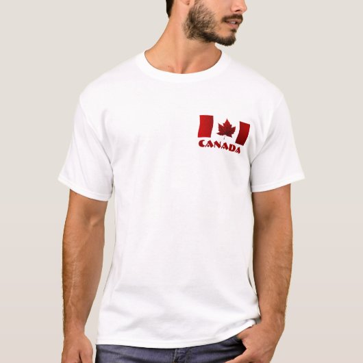 Duurzame Mannen van Canada T-Shirt Canada Vlag Shi (Voorkant)