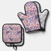 Duurzame Oven Mitt & Pot Holder Set – Hittebestend (Voorkant / Achterkant)