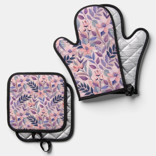 Duurzame Oven Mitt & Pot Holder Set – Hittebestend (Voorkant / Achterkant)