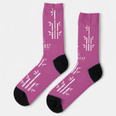 Duurzame Premium Crew Sock(Lichtpaars) Sokken (Links)