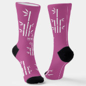 Duurzame Premium Crew Sock(Lichtpaars) Sokken (Gebogen)
