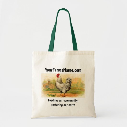 Duurzame Promo van het Boerderij, Uw Afbeelding &  Tote Bag (Voorkant)