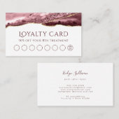 Duurzame roos Agate-troutekaart Visitekaartje (Voorkant / Achterkant)