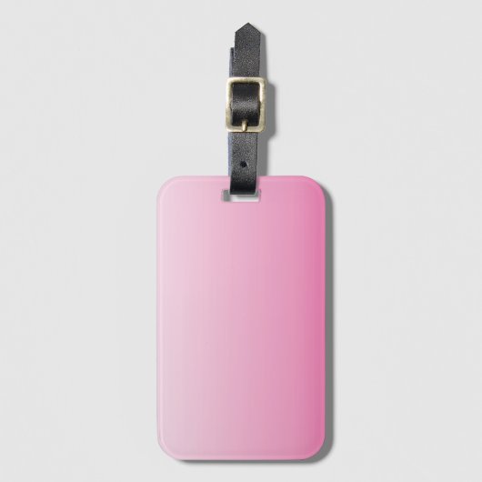 Duurzame roos-kersen die roze bloesem bagagelabel (Voorkant (verticaal))