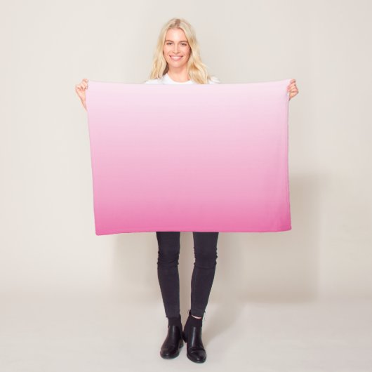 Duurzame roos-kersen die roze bloesem fleece deken (In situ)