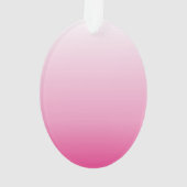 Duurzame roos-kersen die roze bloesem ornament (achterkant)