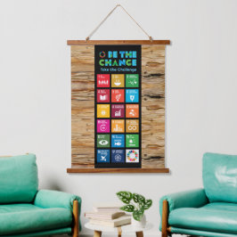 Duurzame SDG-inrichting voor thuis, Kantoor en kla Hangend Wandkleed