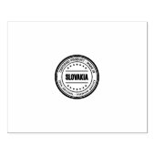 Duurzame SLOVAKIË Tekst Gecertificeerd Made in Pre Rubberstempel (Afrduk)