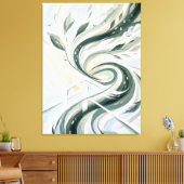 Duurzame Stads Kunst Verticale Bos Abstracte Kunst Canvas Afdruk (Insitu (Woonkamer))